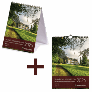 Musikalischer Jahreskalender als Tischkalender- und Wandkalenderformat