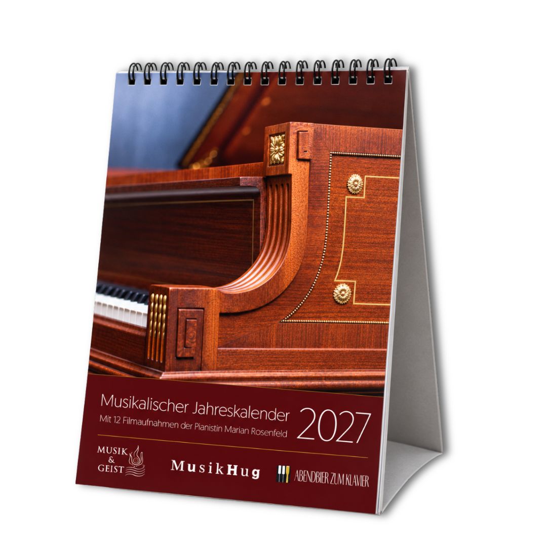 Produktbild des musikalischen Jahreskalender von Abendbier zum Klavier